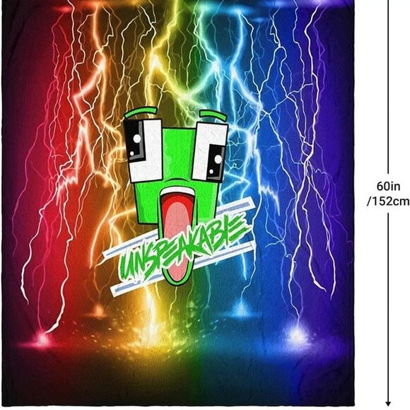 Unspeakable Cartoon Blanket Super Soft Flannel Fleece Blankets for Kids 60"*50" - Picture 6 of 6